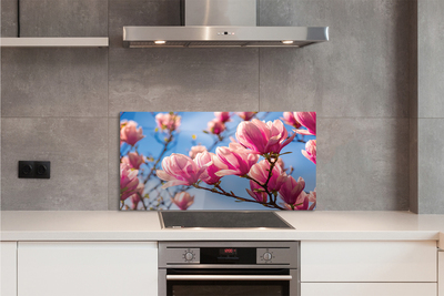 Painel de vidro Flores de árvores