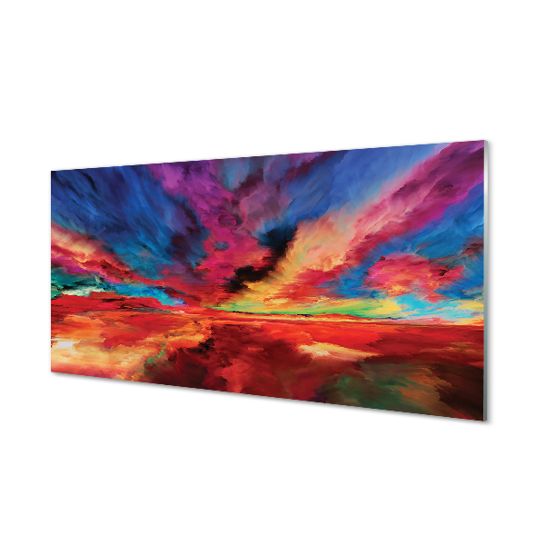 Painel de vidro Fractais coloridos