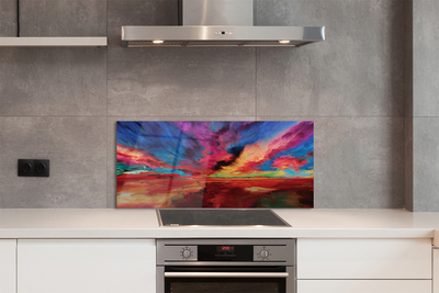 Painel de vidro Fractais coloridos