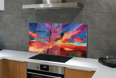 Painel de vidro Fractais coloridos