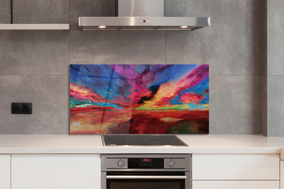 Painel de vidro Fractais coloridos