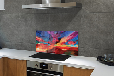 Painel de vidro Fractais coloridos