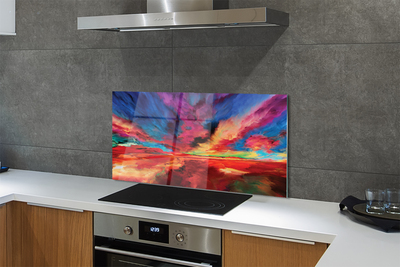 Painel de vidro Fractais coloridos