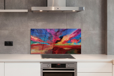 Painel de vidro Fractais coloridos