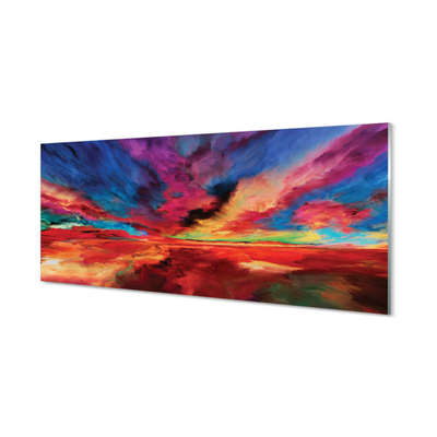 Painel de vidro Fractais coloridos