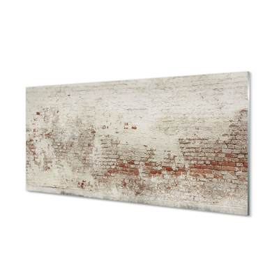 Painel de vidro Parede de tijolos vintage