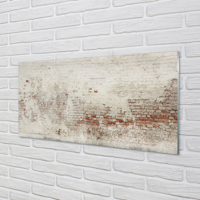 Painel de vidro Parede de tijolos vintage