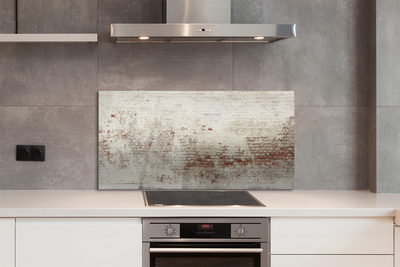 Painel de vidro Parede de tijolos vintage