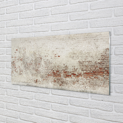 Painel de vidro Parede de tijolos vintage