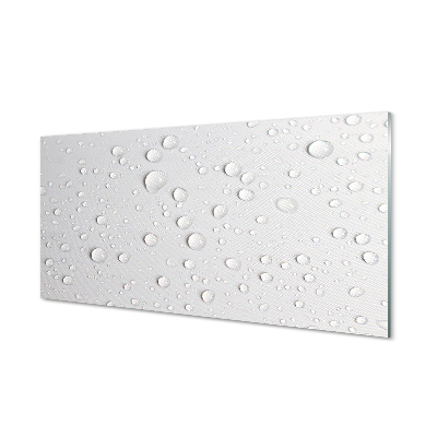 Painel de vidro Macro gotas de água