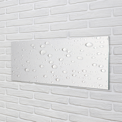 Painel de vidro Macro gotas de água