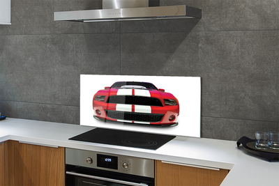 Painel de vidro Carro esportivo vermelho