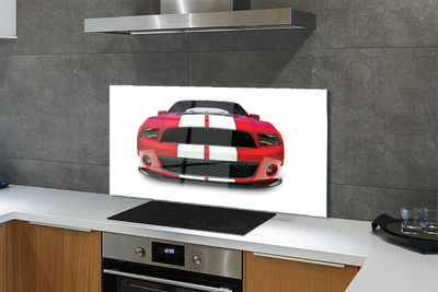 Painel de vidro Carro esportivo vermelho