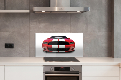 Painel de vidro Carro esportivo vermelho