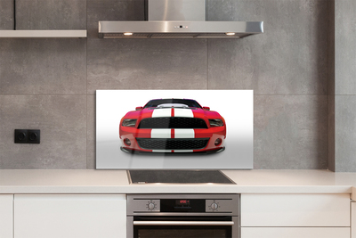 Painel de vidro Carro esportivo vermelho