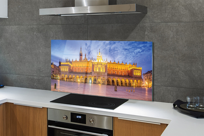 Painel de vidro Pôr do sol no Salão de Tecidos de Cracóvia