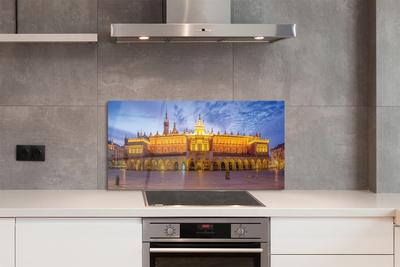 Painel de vidro Pôr do sol no Salão de Tecidos de Cracóvia