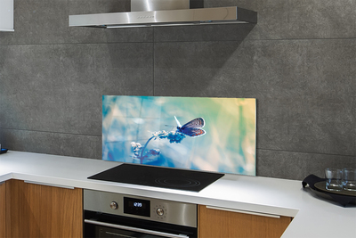 Painel de vidro Borboleta colorida