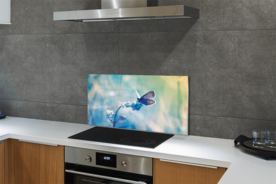 Painel de vidro Borboleta colorida