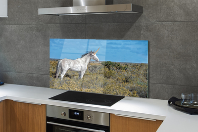 Painel de vidro Campo de unicórnios