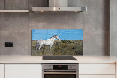 Painel de vidro Campo de unicórnios