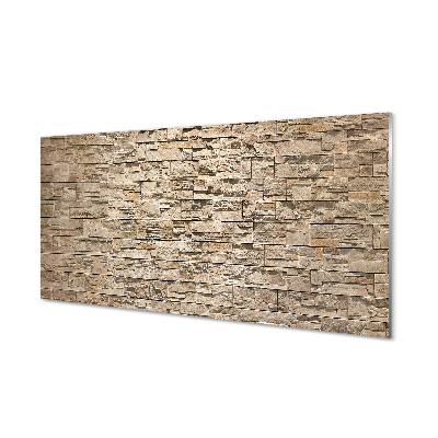 Painel de vidro parede de tijolos de pedra