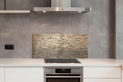 Painel de vidro parede de tijolos de pedra