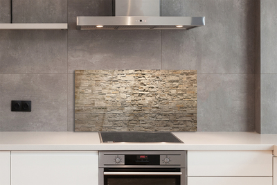 Painel de vidro parede de tijolos de pedra