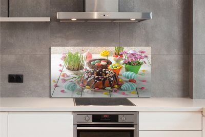 Painel de vidro Bolo de flor de ovo