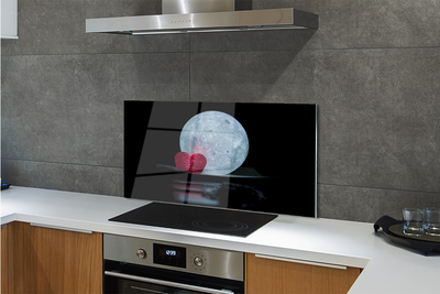 Painel de vidro Coração Lua