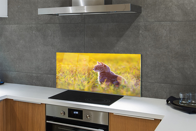 Painel de vidro Gato de caça