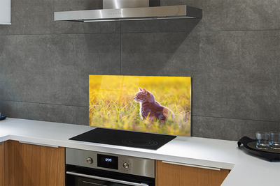 Painel de vidro Gato de caça