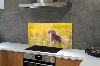 Painel de vidro Gato de caça