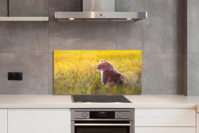 Painel de vidro Gato de caça