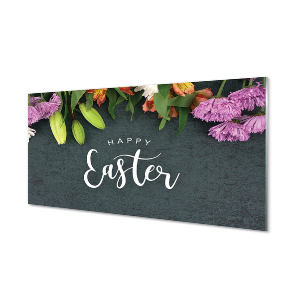 Painel de vidro Flores