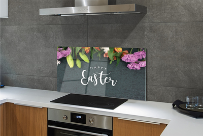 Painel de vidro Flores