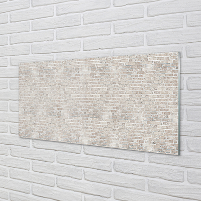 Painel de vidro Parede de tijolos vintage