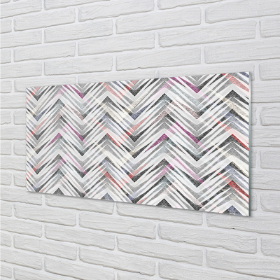 Painel de vidro Espinha de peixe colorida