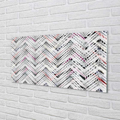 Painel de vidro Espinha de peixe colorida