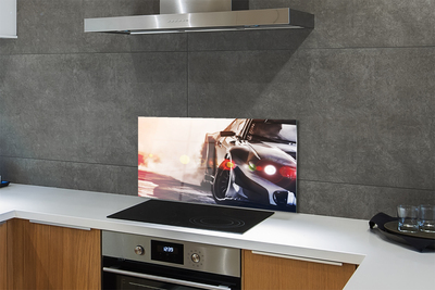 Painel de vidro Luz preta do carro