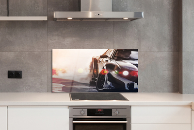 Painel de vidro Luz preta do carro