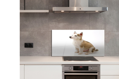 Painel de vidro Cachorrinho sentado