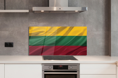 Painel de vidro Bandeira da Lituânia