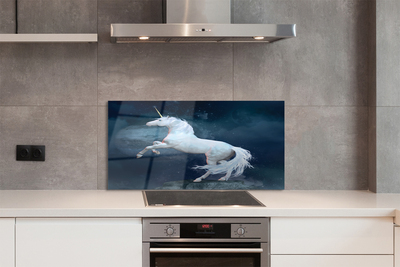 Painel de vidro Unicórnio do planeta céu