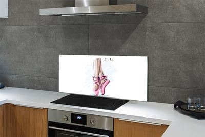 Painel de vidro Sapatilhas de balé rosa