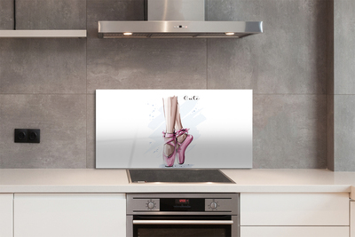 Painel de vidro Sapatilhas de balé rosa