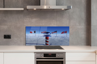 Painel de vidro bandeira brasileira