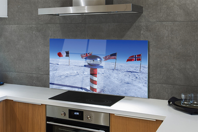 Painel de vidro bandeira brasileira