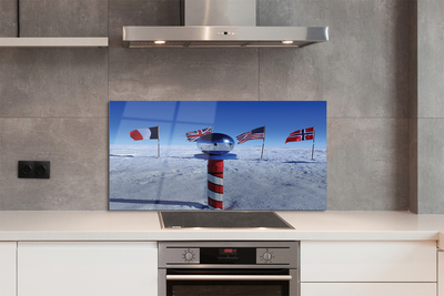 Painel de vidro bandeira brasileira