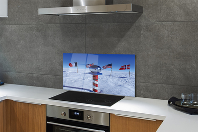 Painel de vidro bandeira brasileira